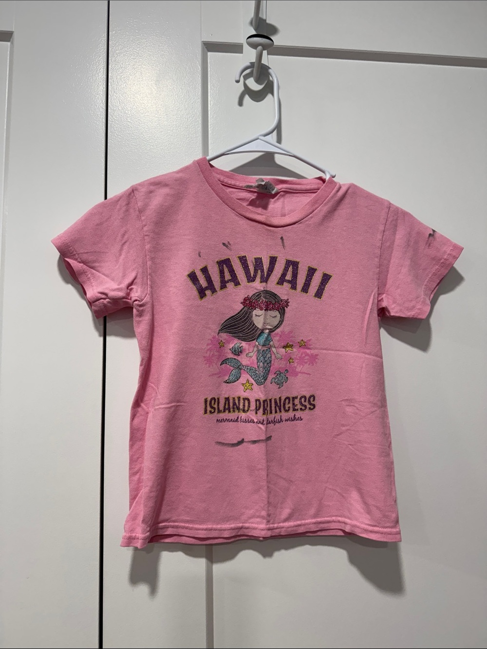 Delta Pink Hawaii Island Princess Kids Tee